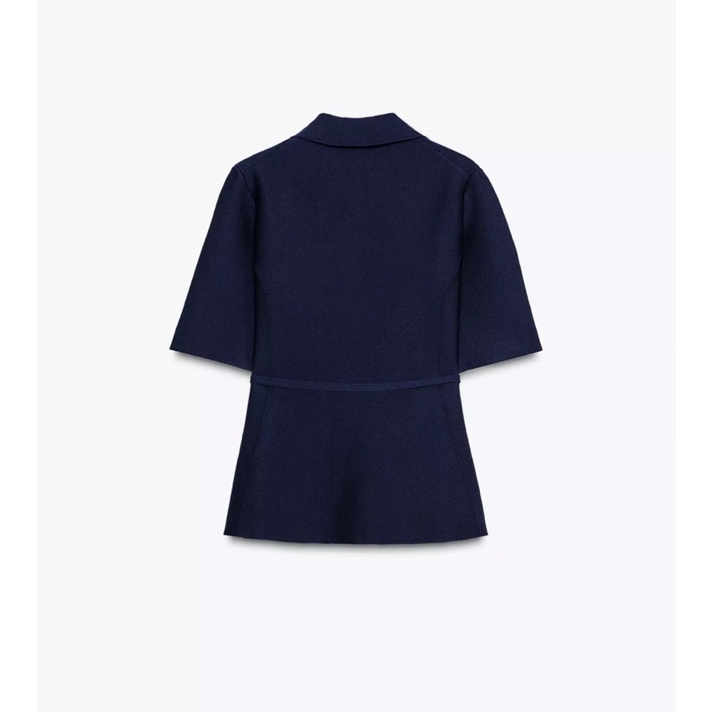 Zara Knit Belted Jacket - New - Picture 5 of 7